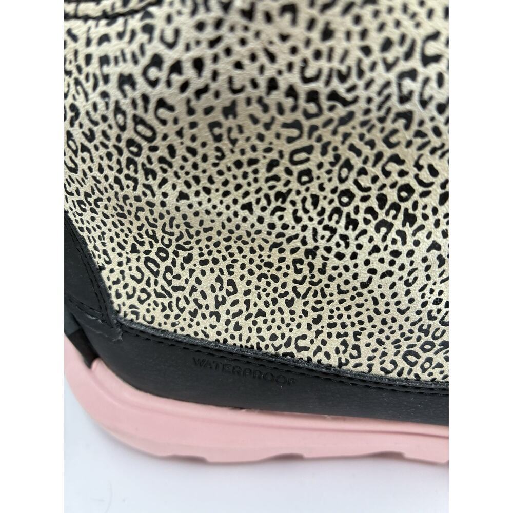 Sorel Explorer Lace Youth 6 Animal Print Waterproof Boots Womens 7.5 Pink Sole - Picture 5 of 8